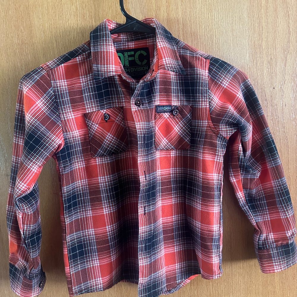 Youth Dixxon Flannel - Orange & Black